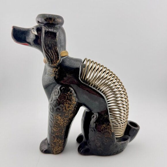Unbranded Other - Vintage Ceramic Poodle Pen & Letter Holder 1950s MCM